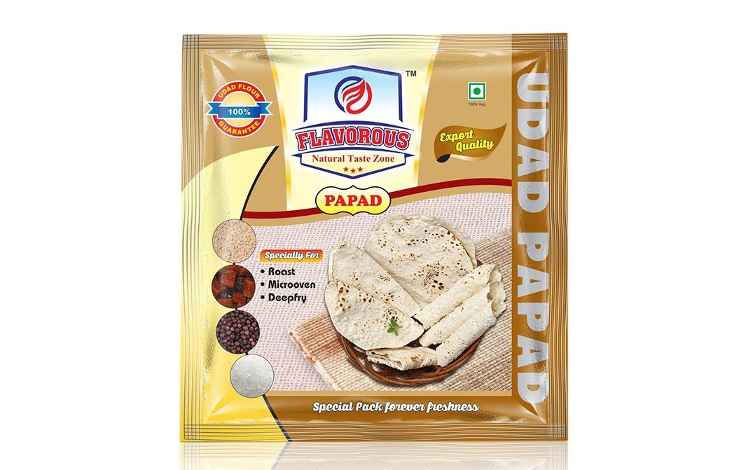 Flavorous Udad Papad    Pack  500 grams